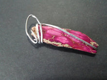 Pink imperial jasper neck pendant