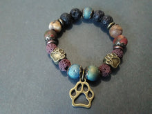 zen paws collection lava bracelet with picasso jasper