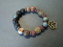 zen paws collection lava bracelet with picasso jasper