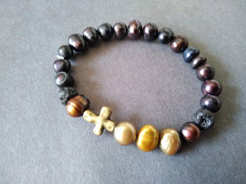 fresh water pearl and lava