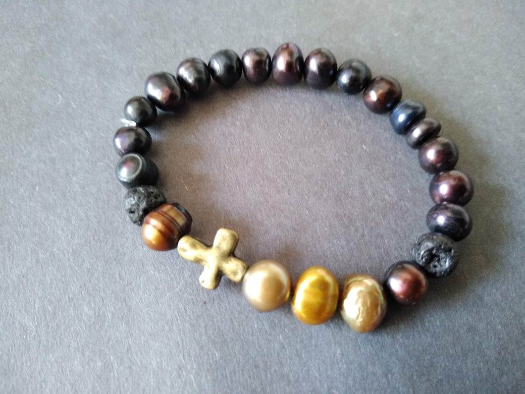 fresh water pearl and lava