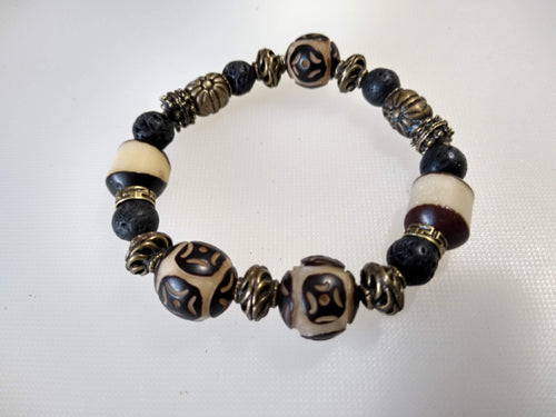 bodhi bead lava bracelet