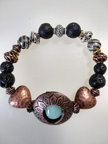 copper lava bracelet