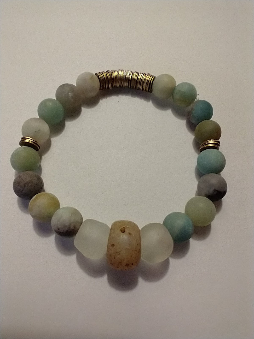 glass /ethiopian moonstone / amazonite