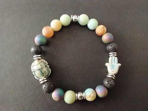 glass /lava /amazonite