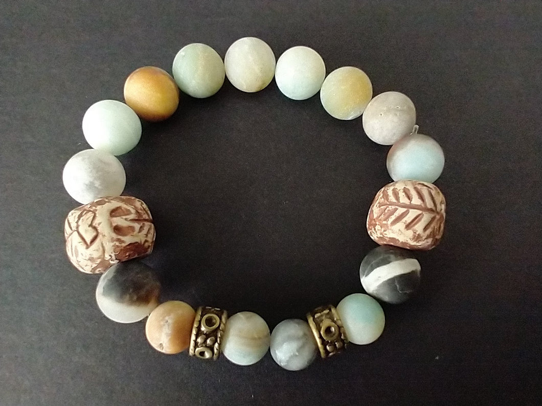 ceramic /glass /amazonite