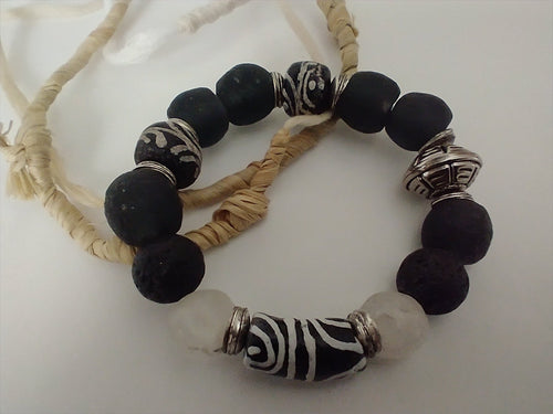 recycled kenyan glass /lava
