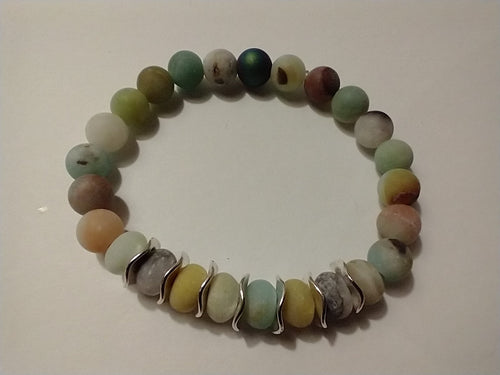 glass/ amazonite