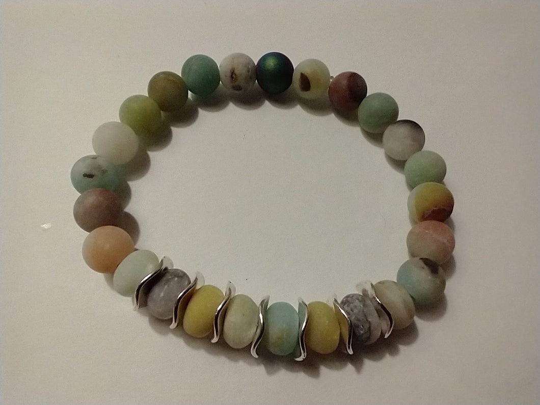 glass/ amazonite